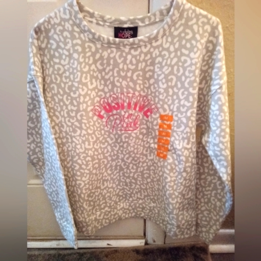 Susan G Komen "Positive in Pink" sweatshirt size m